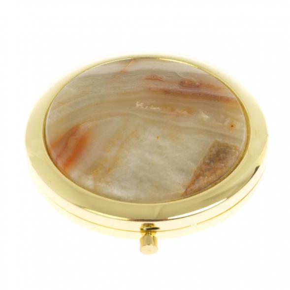 Карманное зеркало шайтанский переливт цвет золото 123261