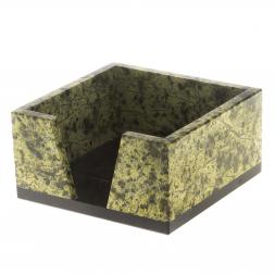 Письменный набор "Герб" с лотком для бумаг А4 и бюваром камень змеевик