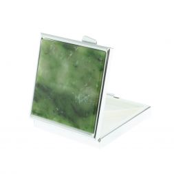 Таблетница на 4 отделения из нефрита цвет серебро