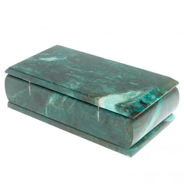 Шкатулка &amp;quot;Купюра&amp;quot; из змеевика с зеркалом 129757