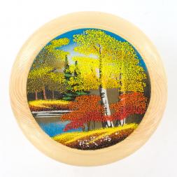 Тарелка декоративная "Осень" 20 см каменная крошка