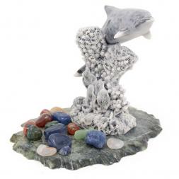 Сувенир из мрамолита "Дельфин"