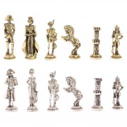Шахматы &amp;quot;Отечественная война 1812 г. &amp;quot; доска 47х47 см фигуры металлические
