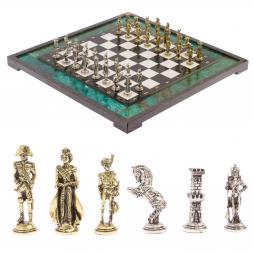 Шахматы &amp;quot;Отечественная война 1812 г. &amp;quot; доска 47х47 см фигуры металлические