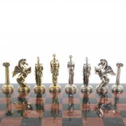 Шахматы &amp;quot;Восточные&amp;quot; доска 40х40 см лемезит змеевик фигуры металл