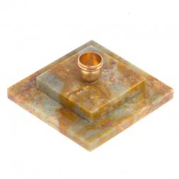 Подсвечник церковный из офиокальцита 4,5х2,5 см