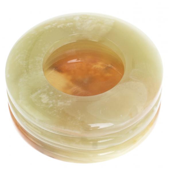 Пепельница из оникса круглая 7,3х7,3х3 см (3) 126432