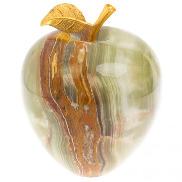 Яблоко из зелено-коричневого оникса (8) 129950