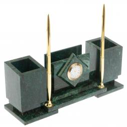 Настольный набор "Офисный" змеевик