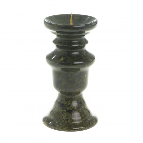 Подсвечник круглый малый змеевик 113386