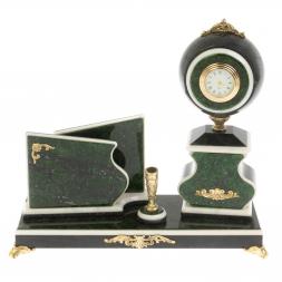 Настольный набор &amp;quot;Компакт&amp;quot; змеевик зеленый