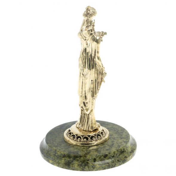 Статуэтка &amp;quot;Фемида&amp;quot; на подставке из баженовского змеевика 128608