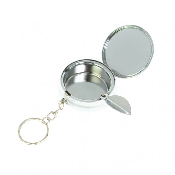 Пепельница карманная камень нефрит 5х5,5х2 см 128686