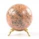 Шар 7 см камень розовый мрамор 121498