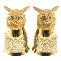 Стопки перевертыши "Филин" 70 мл 2 шт в подарочной упаковке Златоуст