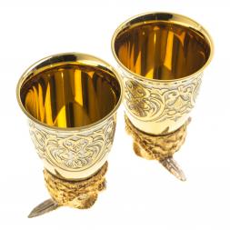 Стопки перевертыши "Филин" 70 мл 2 шт в подарочной упаковке Златоуст