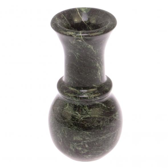 Ваза из натурального камня змеевик 9,5х9,5х19 см 125284