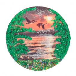 Магнит с рисунком &amp;quot;Полет уток&amp;quot; змеевик