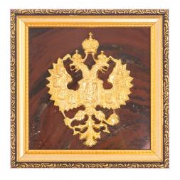 Панно "Герб России" яшма багет