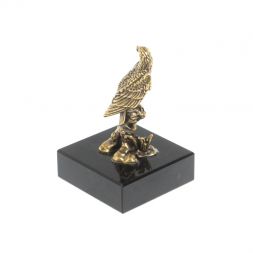 Статуэтка &amp;quot;Орел&amp;quot; из бронзы и долерита 3,5х3,5х5 см