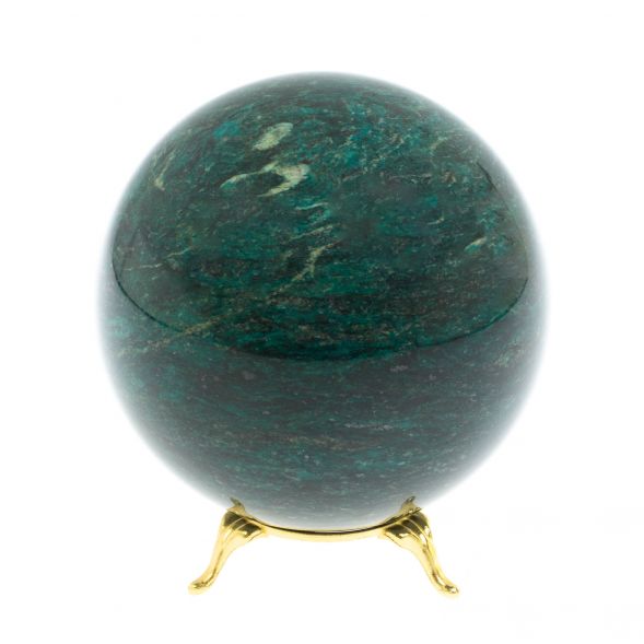 Шар диаметром 10 см из камня змеевик 128465