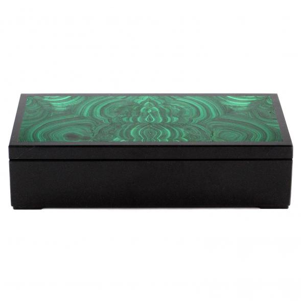 Шкатулка для денег &amp;quot;Купюра&amp;quot; из малахита 18х9х4,5 см 120484