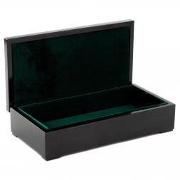 Шкатулка для денег "Купюра" из малахита 18х9х4,5 см