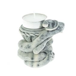 Подсвечник "Змей" из мраморной крошки