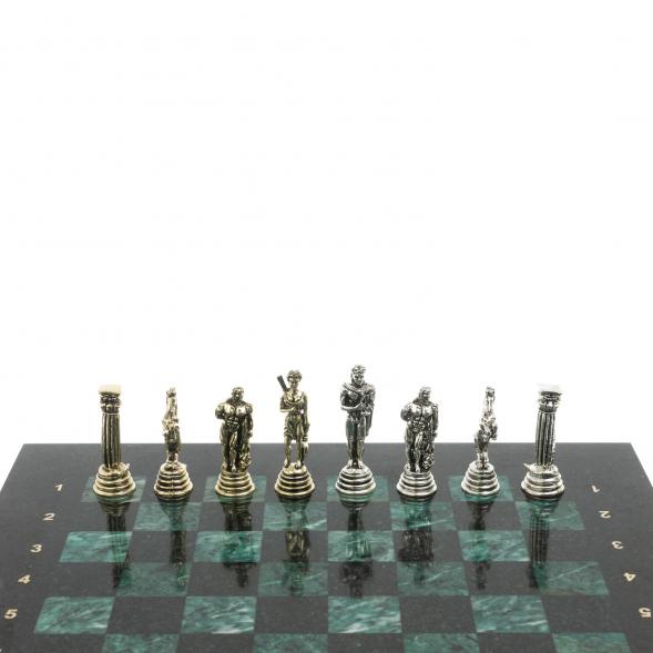Шахматы &amp;quot;Афина&amp;quot; доска 32х32 см из змеевика 128227