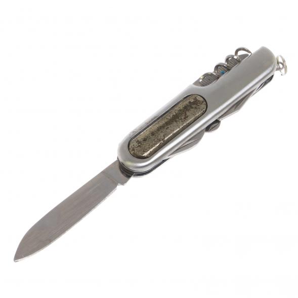 Нож мультитул складной 7 в 1 с камнем пирит 126739