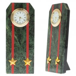 Часы погон &amp;quot;Подполковник ВС&amp;quot; шабровский змеевик