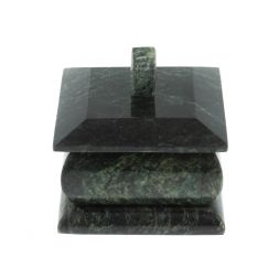 Шкатулка из шабровского змеевика 7х7х7 см