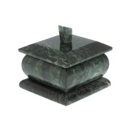 Шкатулка из шабровского змеевика 7х7х7 см