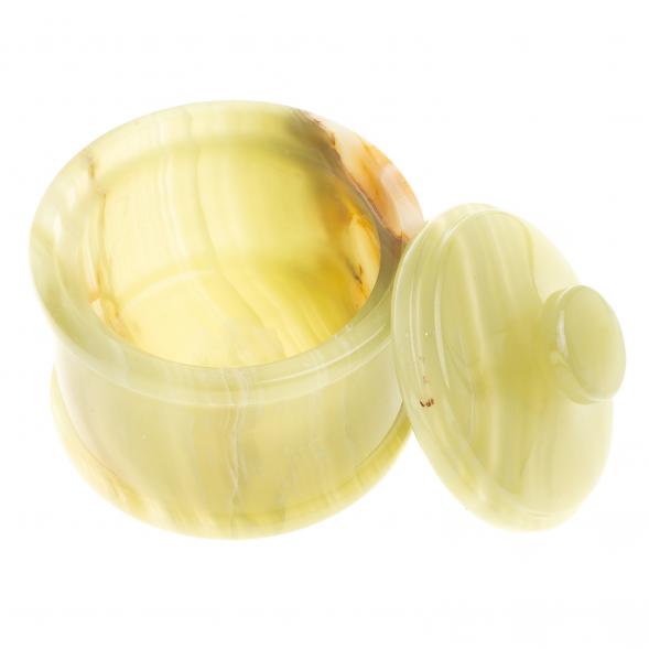 Сахарница из камня оникс 10х10х9 см 250 мл (4х4) 123904