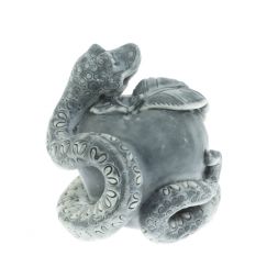 Статуэтка "Змей-Искуситель вокруг яблока (шарж)" из мраморной крошки