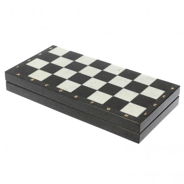 Шахматы из мрамора и гранита 3 в 1: шахматы, шашки, нарды 128763