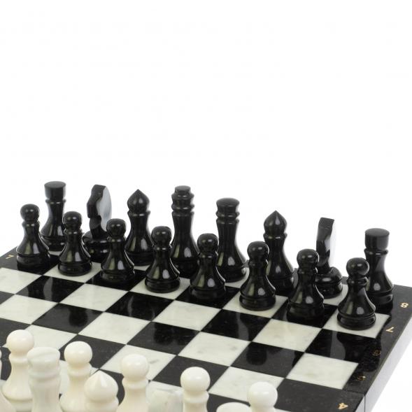 Шахматы из мрамора и гранита 3 в 1: шахматы, шашки, нарды 128763