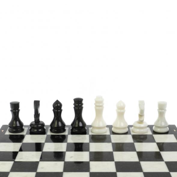 Шахматы из мрамора и гранита 3 в 1: шахматы, шашки, нарды 128763