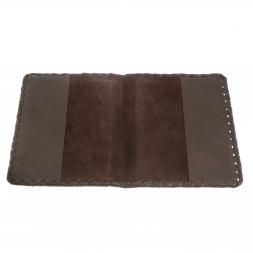 Подарочный набор "Документы" визитница и корочки для паспорта из коричневой кожи