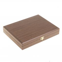 Подарочный набор "Документы" визитница и корочки для паспорта из коричневой кожи