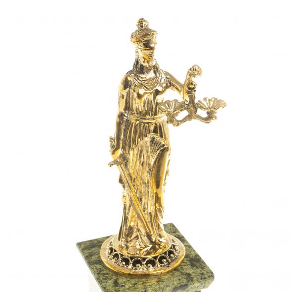 Часы &amp;quot;Фемида - богиня правосудия&amp;quot; камень змеевик 113144