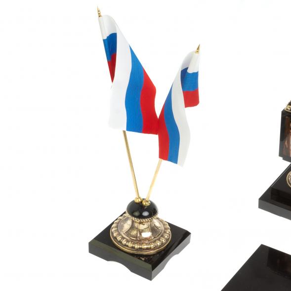 Письменный прибор &amp;quot;Георгий Победоносец&amp;quot; камень яшма бронза 117875