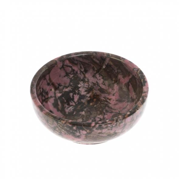 Пиала из камня родонит 8,5х8,5х3,5 см 128911