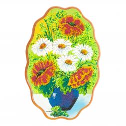 Картина с рисунком из камня "Летний букет" 29х19 см