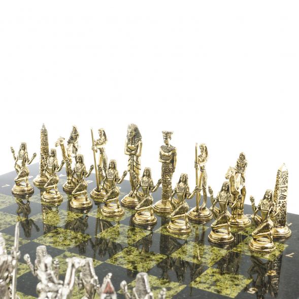 Шахматы &amp;quot;Древний Египет&amp;quot; доска 40х40 см камень змеевик 122635
