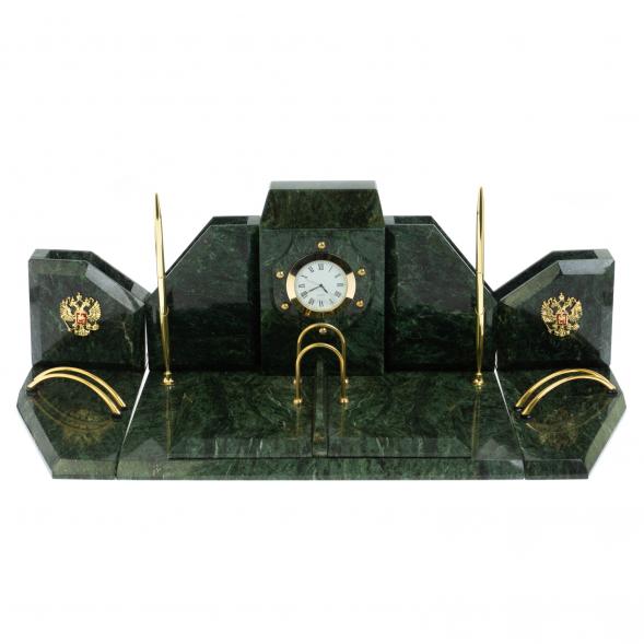 Настольный набор из змеевика &amp;quot;Консул&amp;quot; 113708