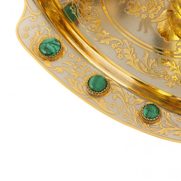 Набор чайный &amp;quot;Малахит&amp;quot; в подарочной коробке Златоуст 129765