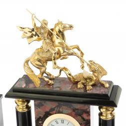 Настольный набор &amp;quot;Георгий Победоносец&amp;quot; из родонита