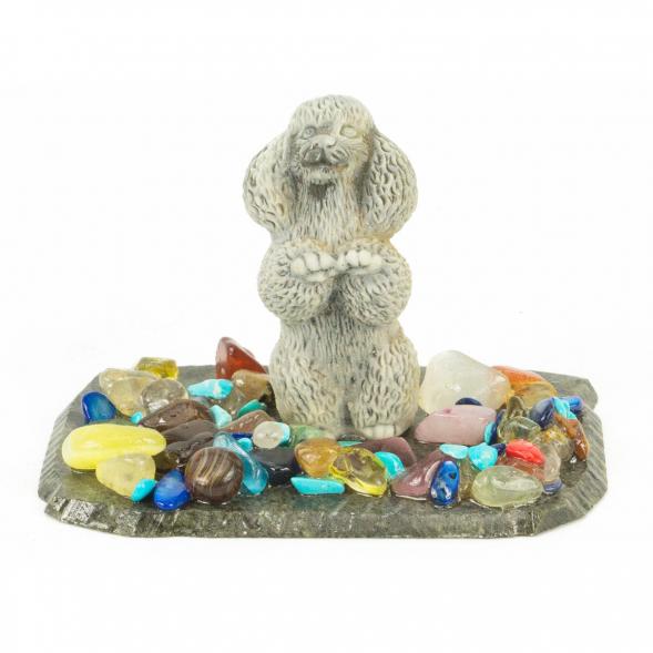 Сувенир &amp;quot;Пудель&amp;quot; из мрамолита 118627