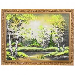 Картина &amp;quot;Летняя ночь&amp;quot; багет 36х46 см, каменная крошка